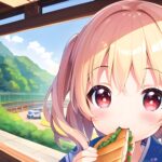 Good Morning, frens! I am taking the train today and having a sandwich on the run. I hope you're having a great day too! 🥪🚉